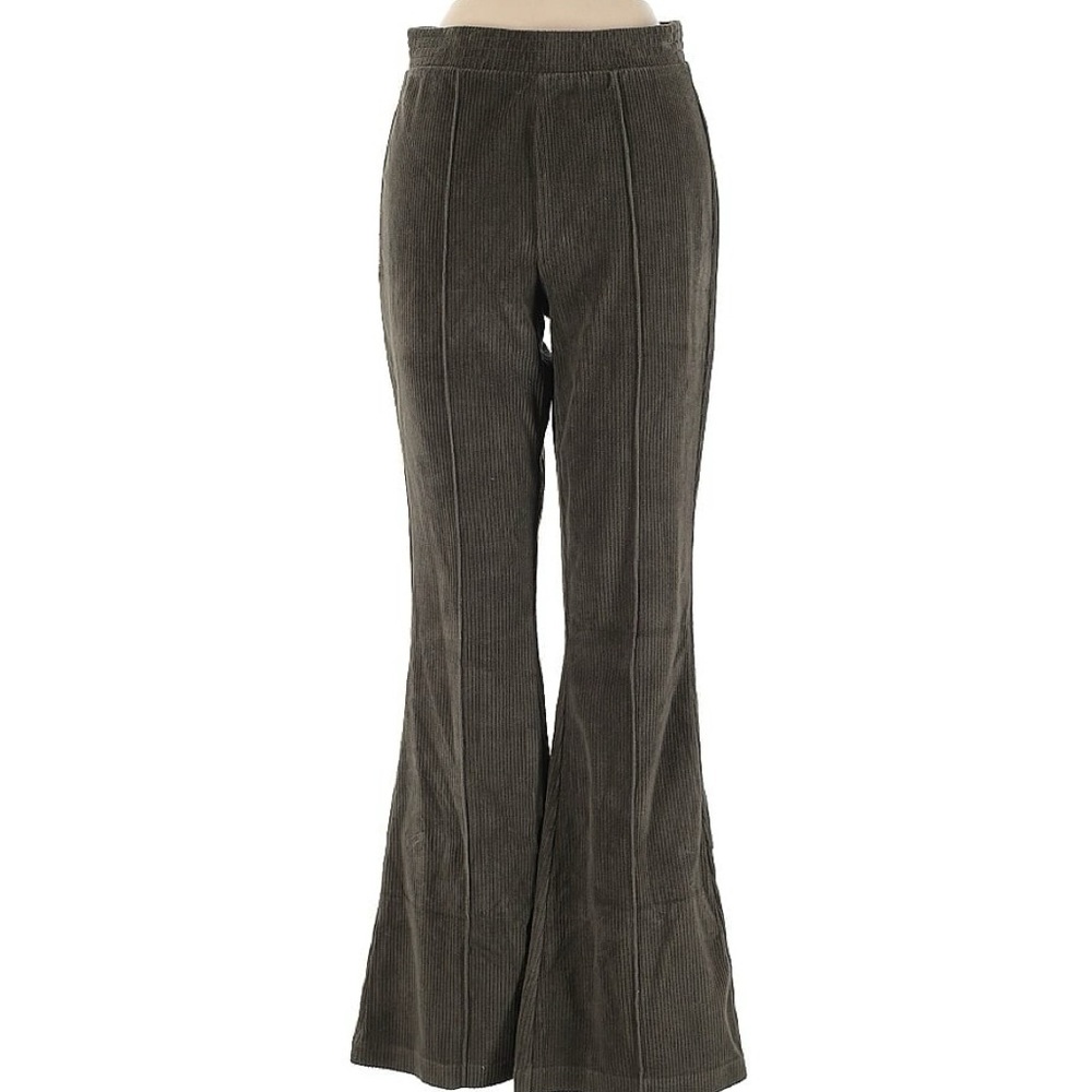 NWT AERIE Olive “Corduroy” Flare Pants